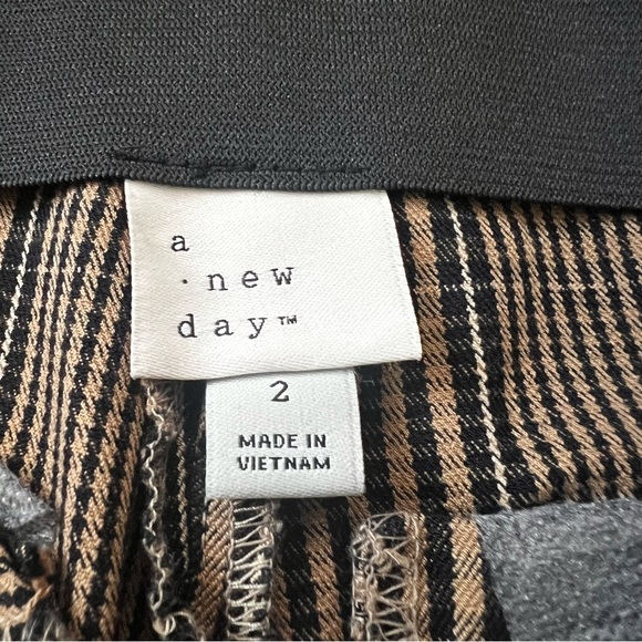 a new day brown plaid patterned trouser - Picture 2 of 4